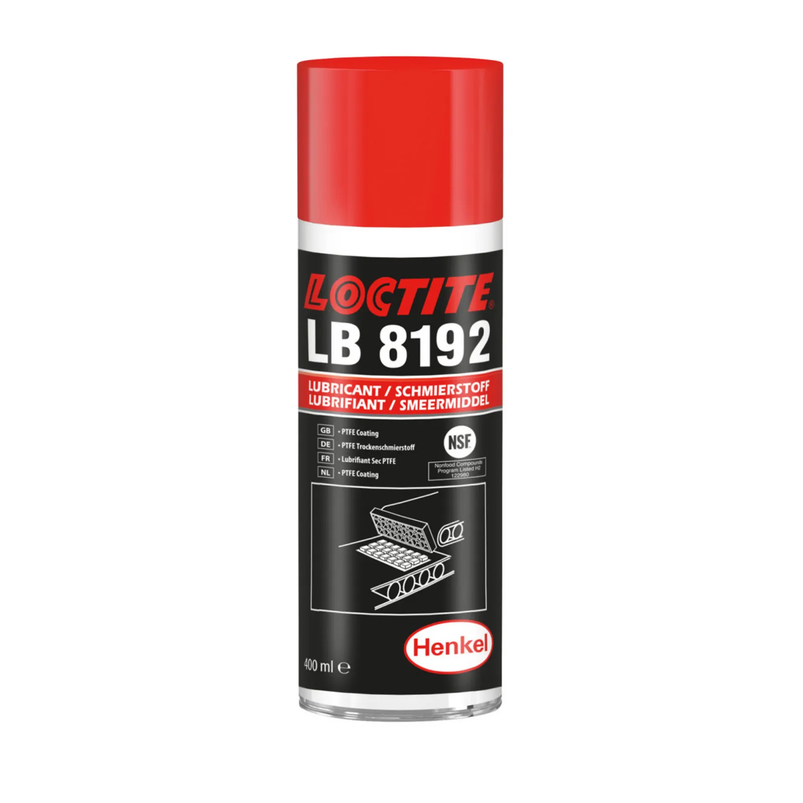 Тефлоновое покрытие (спрей) Loctite 8192